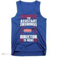 Have No Fear The Assistant Fireworks Director Firework Usa Funny Gift Tank Top thumb 0