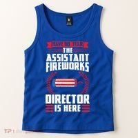 Have No Fear The Assistant Fireworks Director Firework Usa Funny Gift Tank Top thumb 2