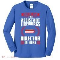 Have No Fear The Assistant Fireworks Director Firework Usa Funny Gift Kids Long Sleeve Shirt thumb 0