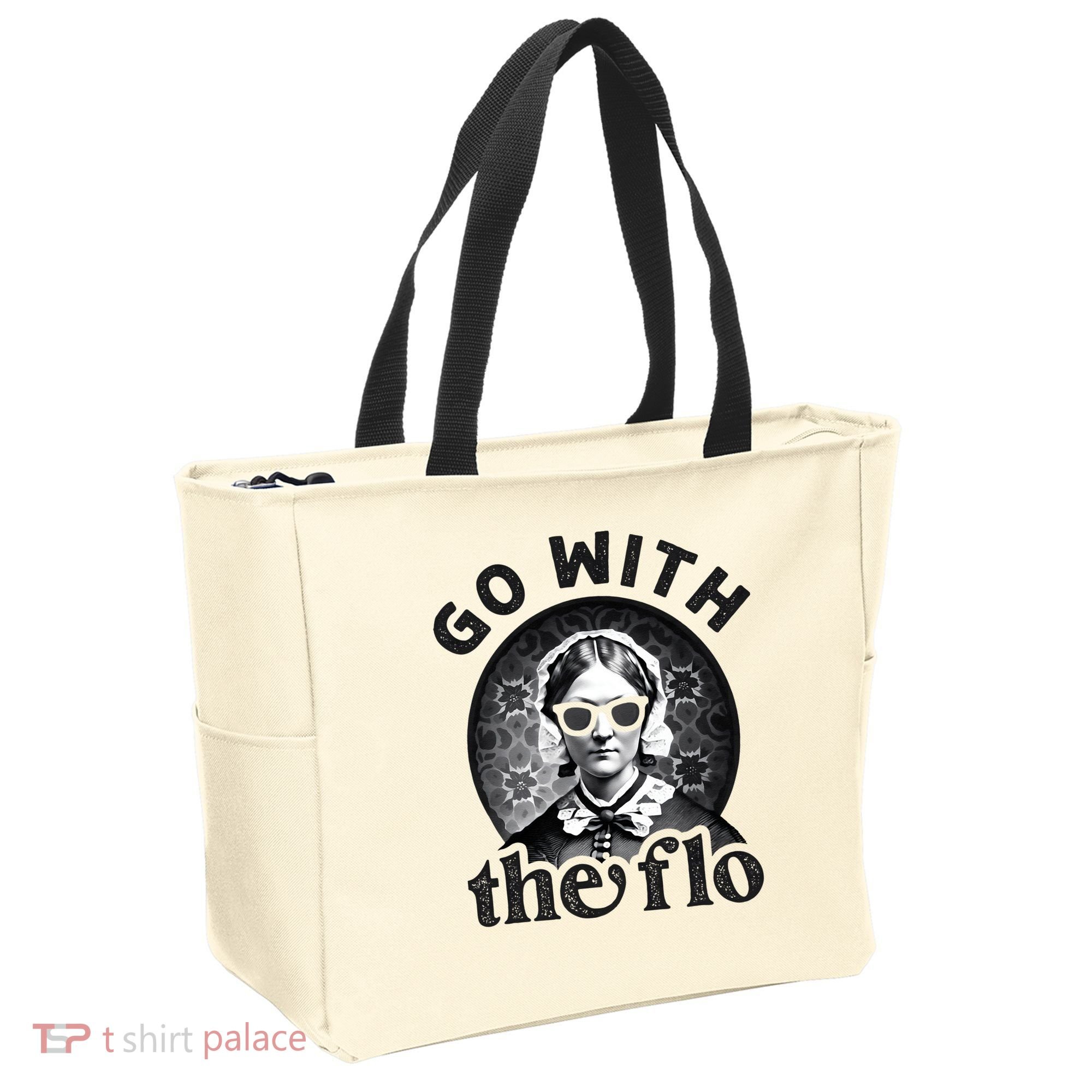 History Nurse Florence Nightingale Go With The Flo Tote Bag