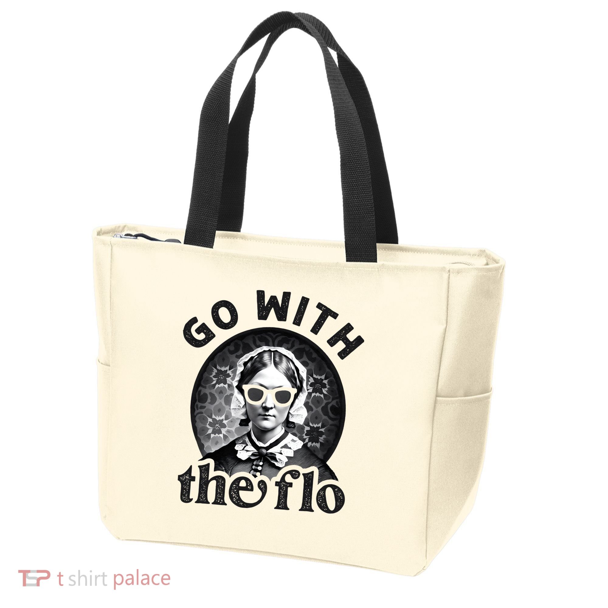 History Nurse Florence Nightingale Go With The Flo Tote Bag