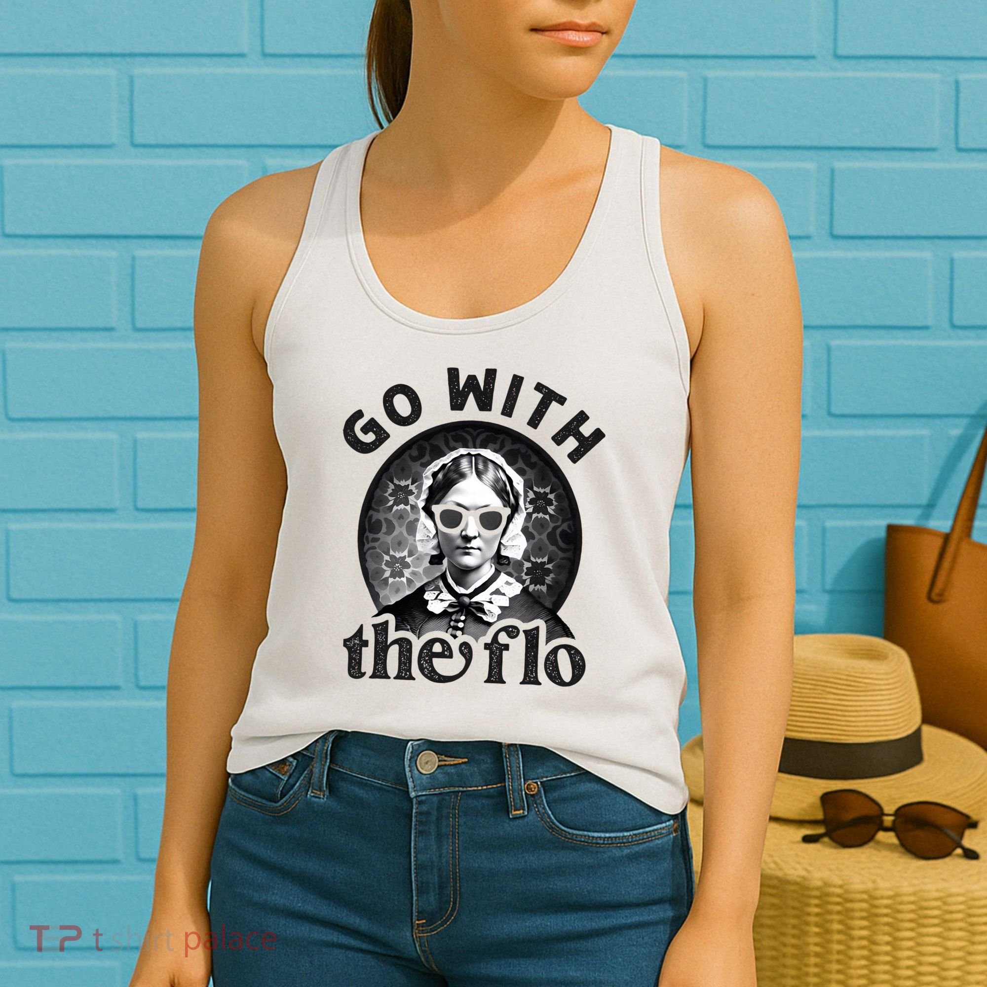 History Nurse Florence Nightingale Go With The Flo Women's Tank Top