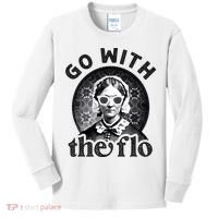 History Nurse Florence Nightingale Go With The Flo Kids Long Sleeve Shirt thumb 0