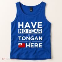 Have No Fear The Tongan Is Here Pride Gift Proud Tonga Gift Tank Top thumb 2