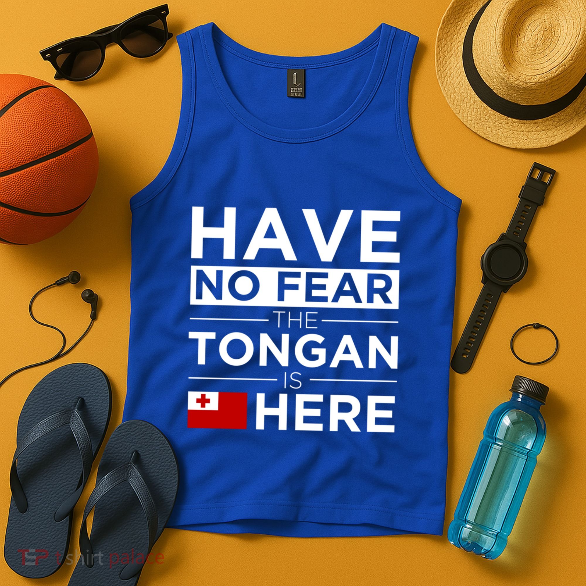 Have No Fear The Tongan Is Here Pride Gift Proud Tonga Gift Tank Top