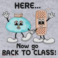 Here Now Go Back To Class School Nurse Medical Professional Women's Sweatshirt thumb 2
