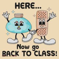 Here Now Go Back To Class School Nurse Medical Professional Tote Bag thumb 4