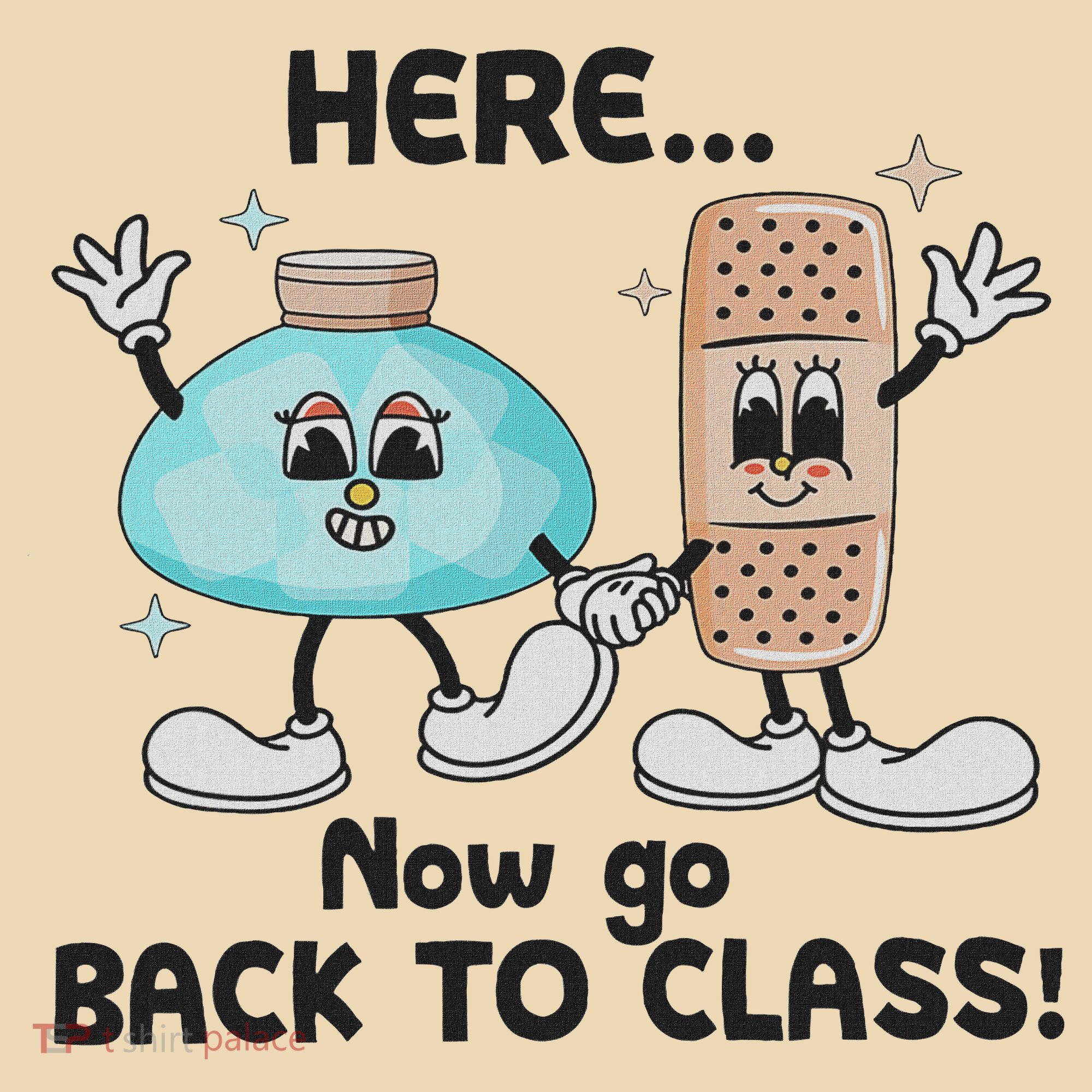 Here Now Go Back To Class School Nurse Medical Professional Tote Bag