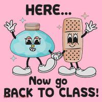 Here Now Go Back To Class School Nurse Medical Professional Coaster thumb 2