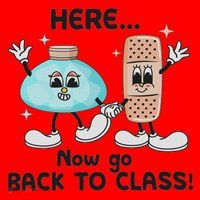 Here Now Go Back To Class School Nurse Medical Professional Santa Hat thumb 1