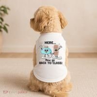 Here Now Go Back To Class School Nurse Medical Professional Doggie Tank thumb 2