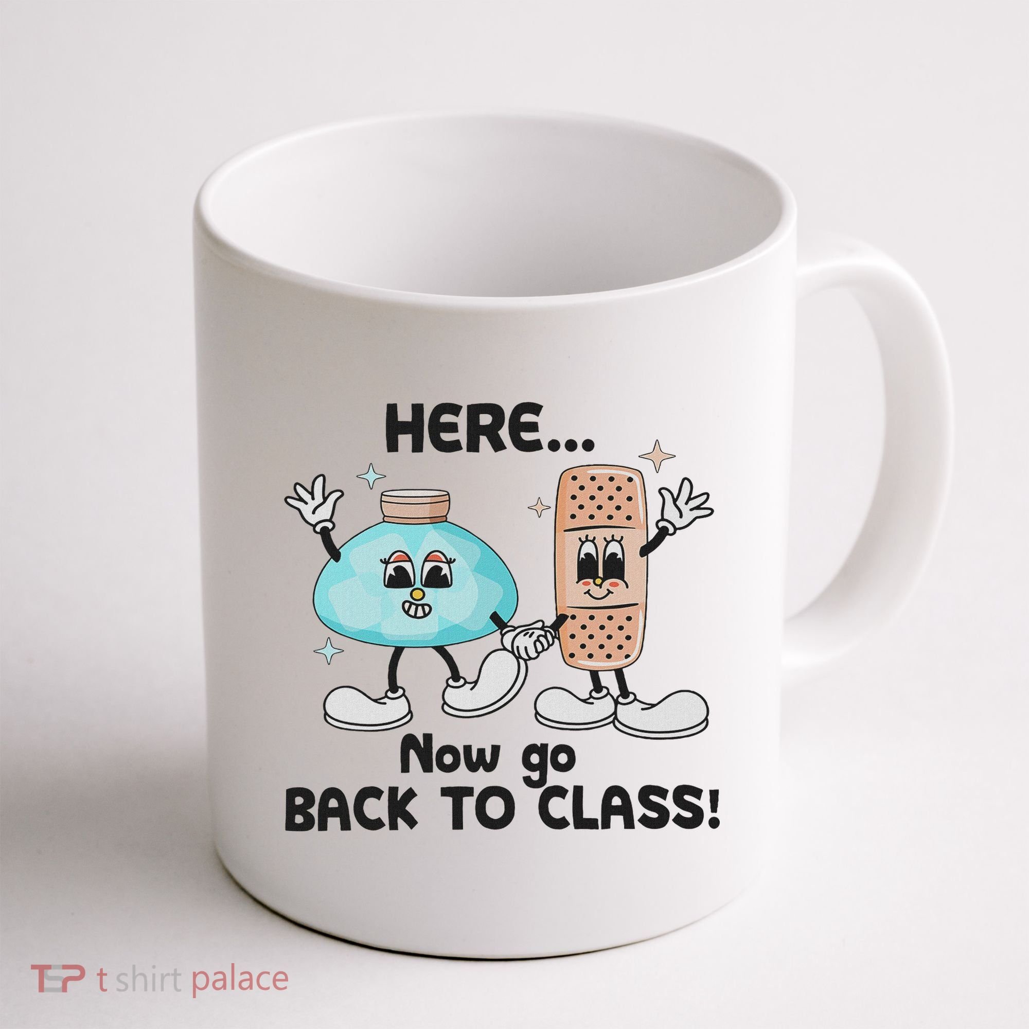 Here Now Go Back To Class School Nurse Medical Professional Coffee Mug