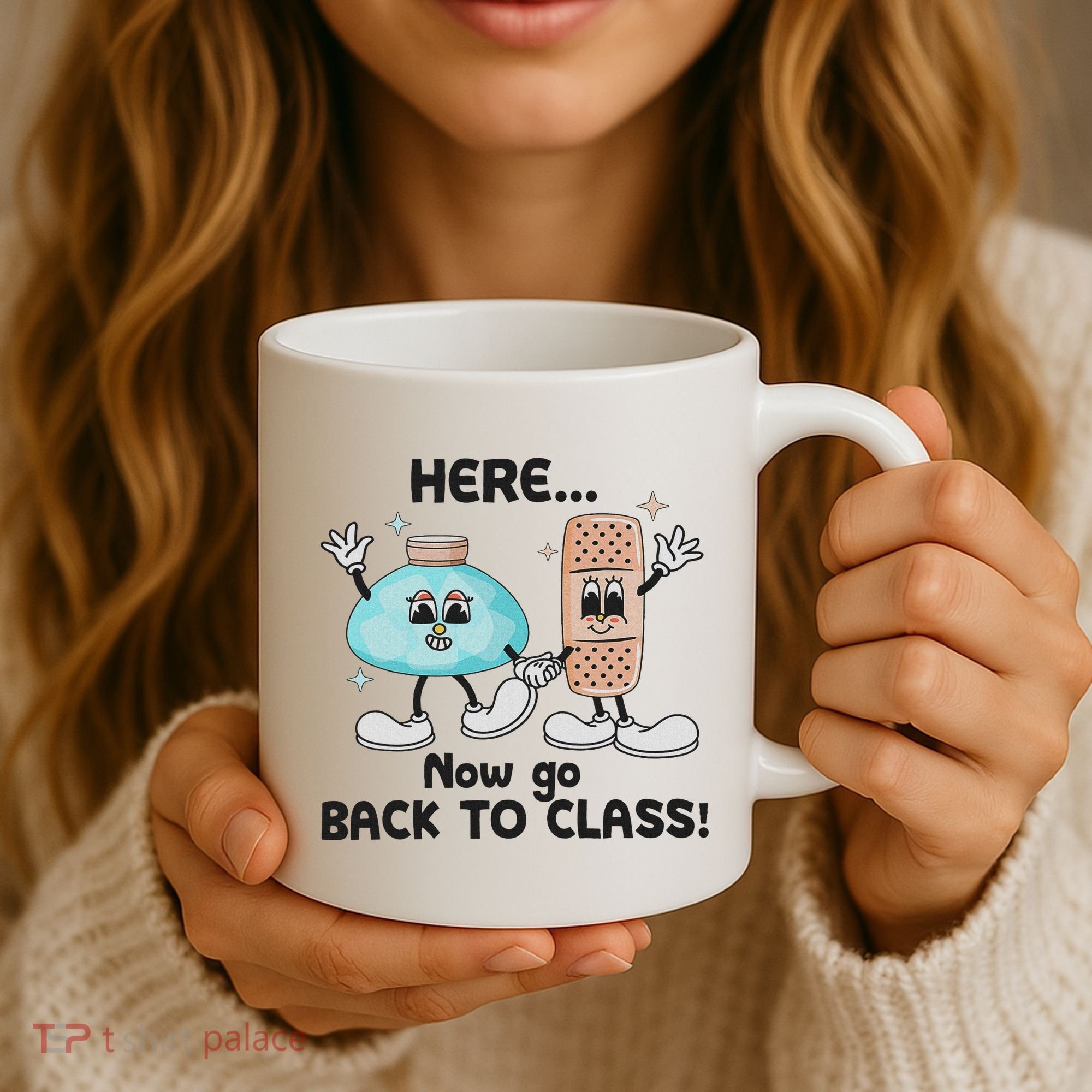 Here Now Go Back To Class School Nurse Medical Professional Coffee Mug