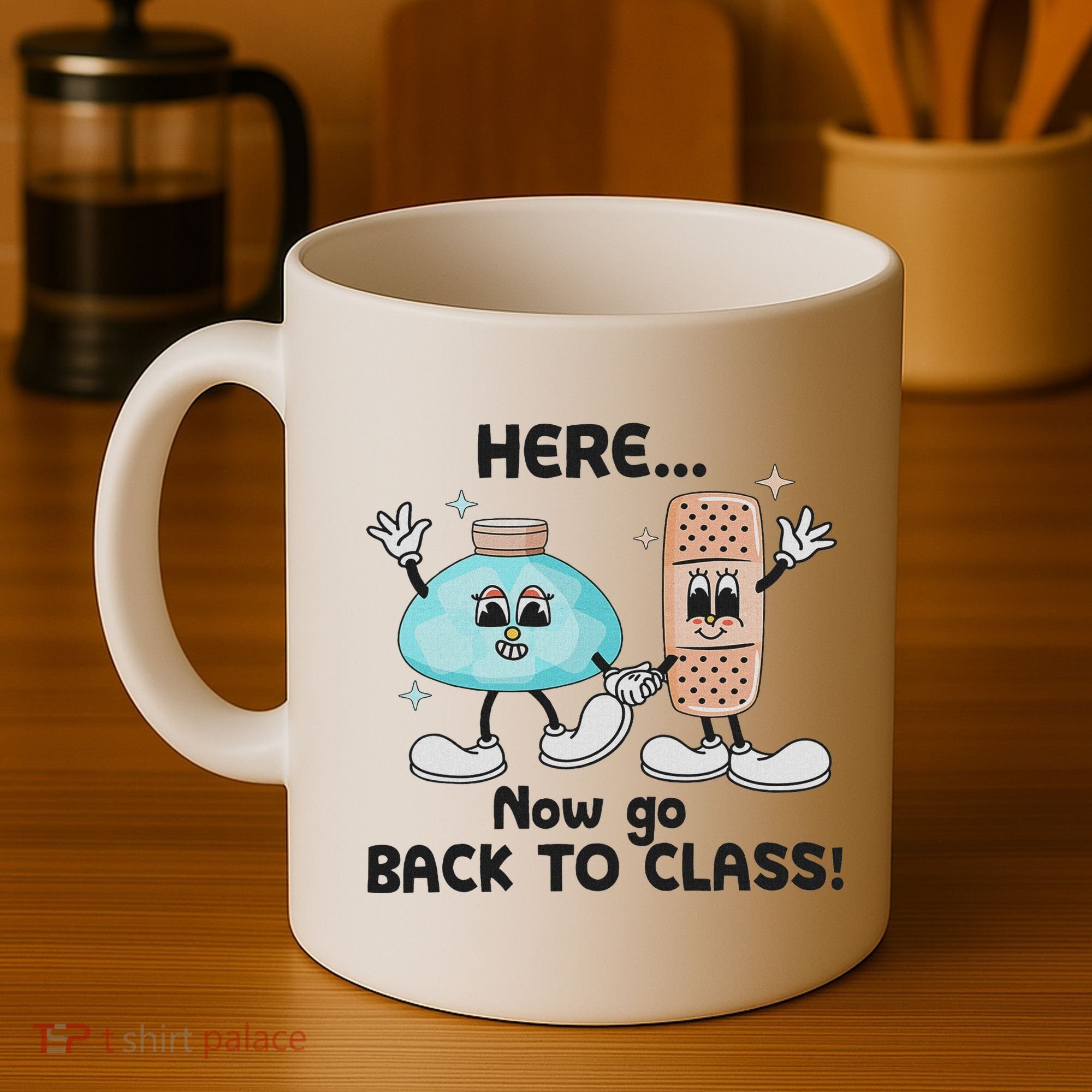 Here Now Go Back To Class School Nurse Medical Professional Coffee Mug