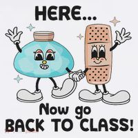 Here Now Go Back To Class School Nurse Medical Professional Women's Hoodie thumb 2