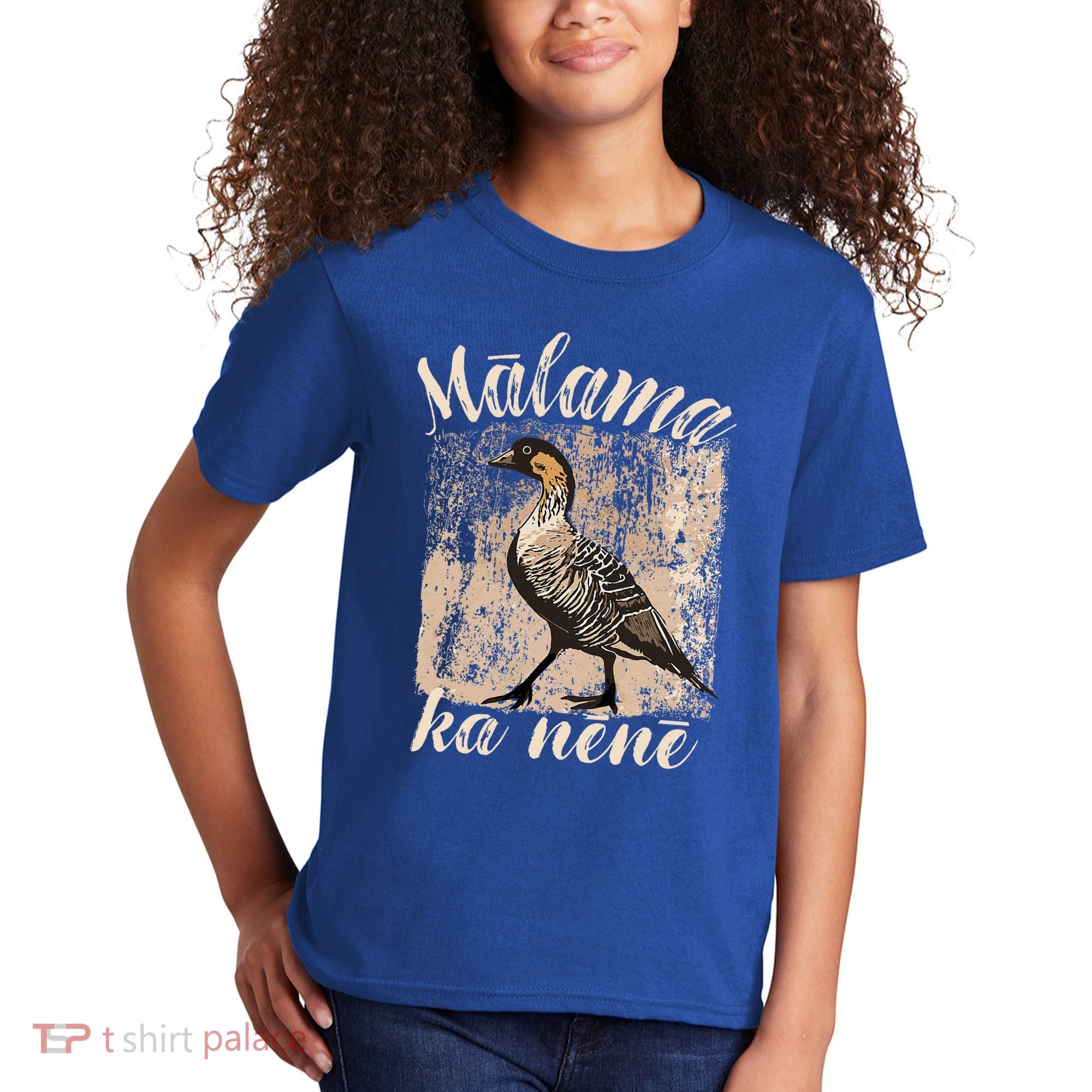 Hawaii Nene Goose Malama Ka Nene Kids T-Shirt
