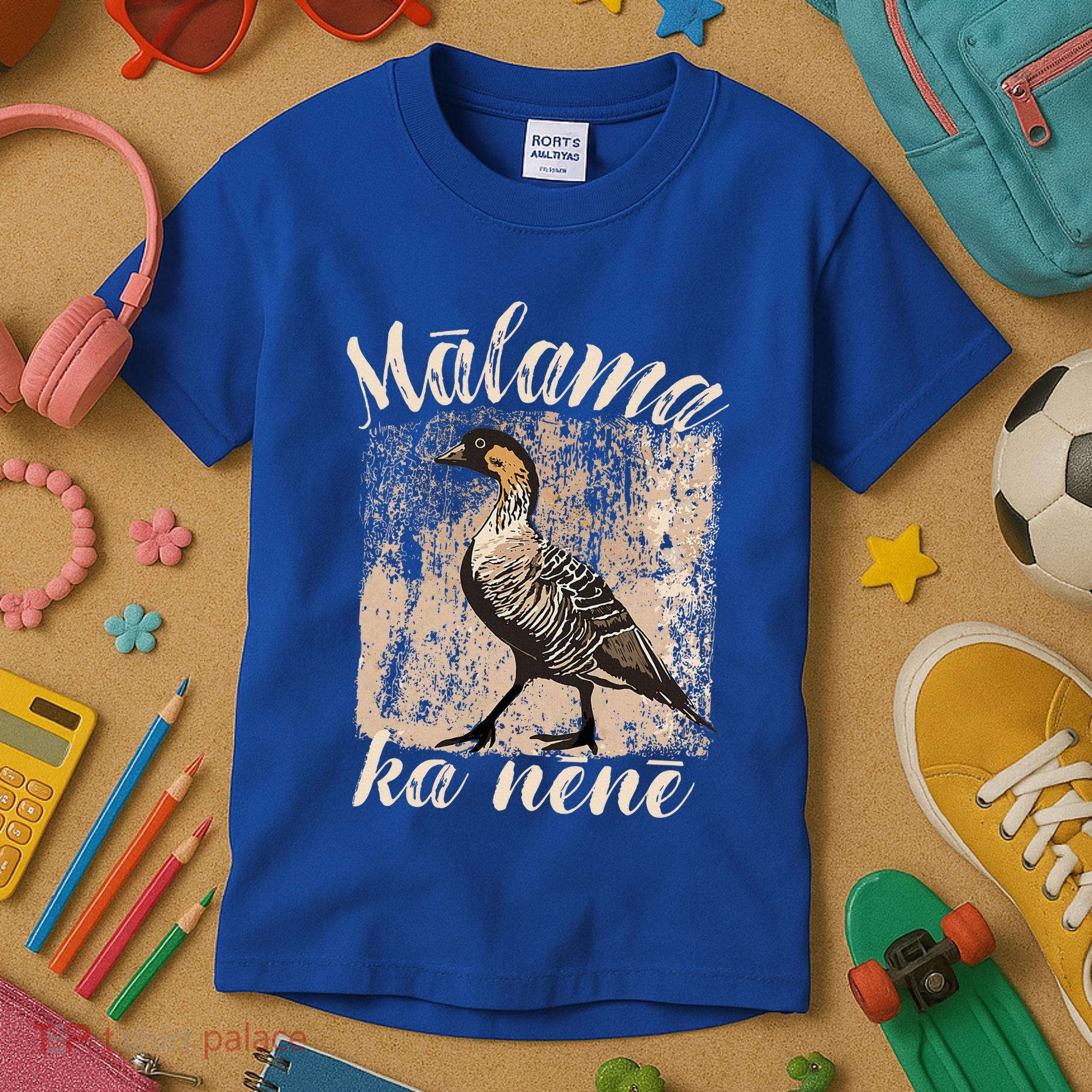 Hawaii Nene Goose Malama Ka Nene Kids T-Shirt
