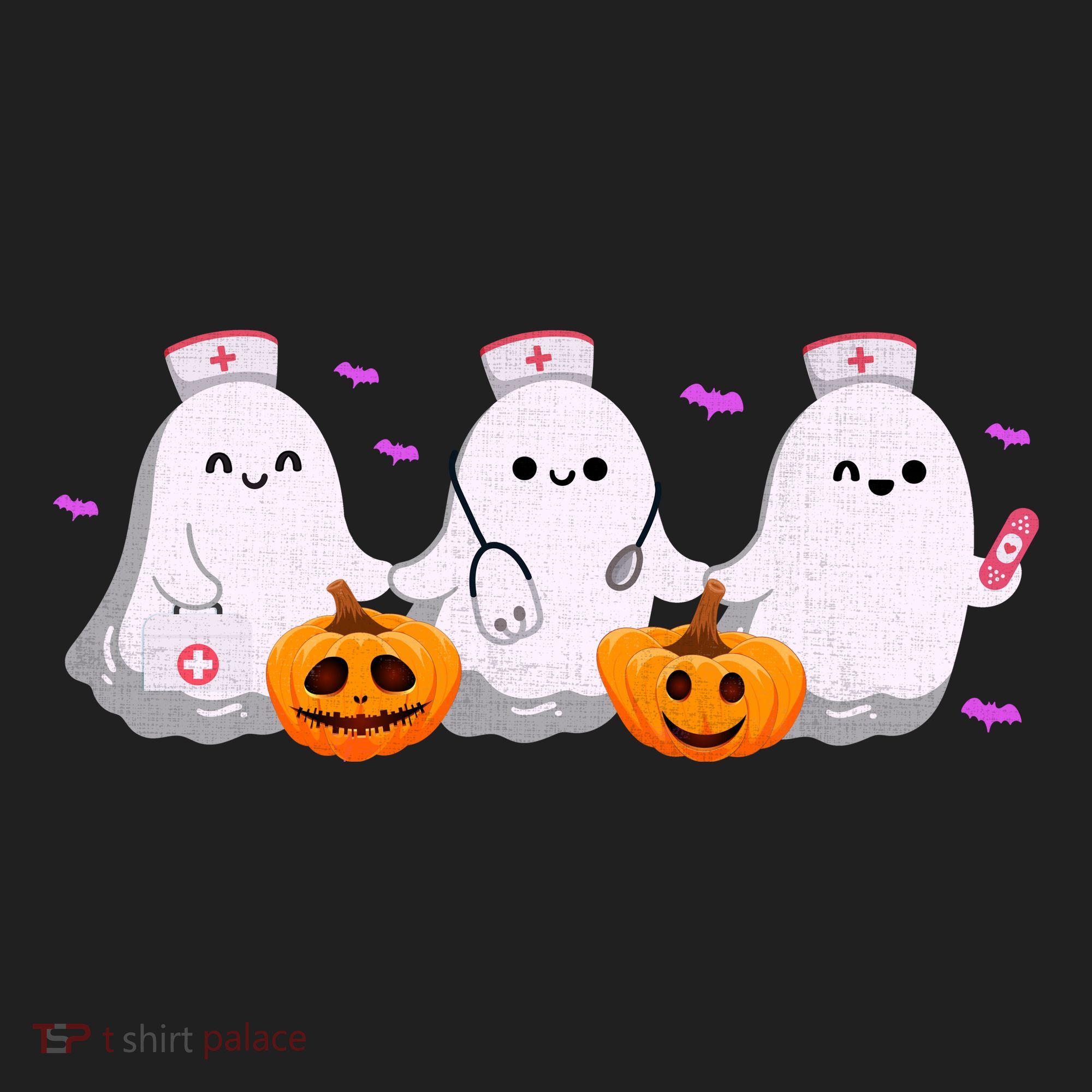 Halloween Nurse Ghosts Boo Crew Women's Sweatshirt