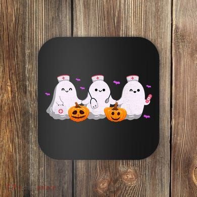 Halloween Nurse Ghosts Boo Crew Coaster