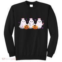 Halloween Nurse Ghosts Boo Crew Tall Sweatshirt thumb 0