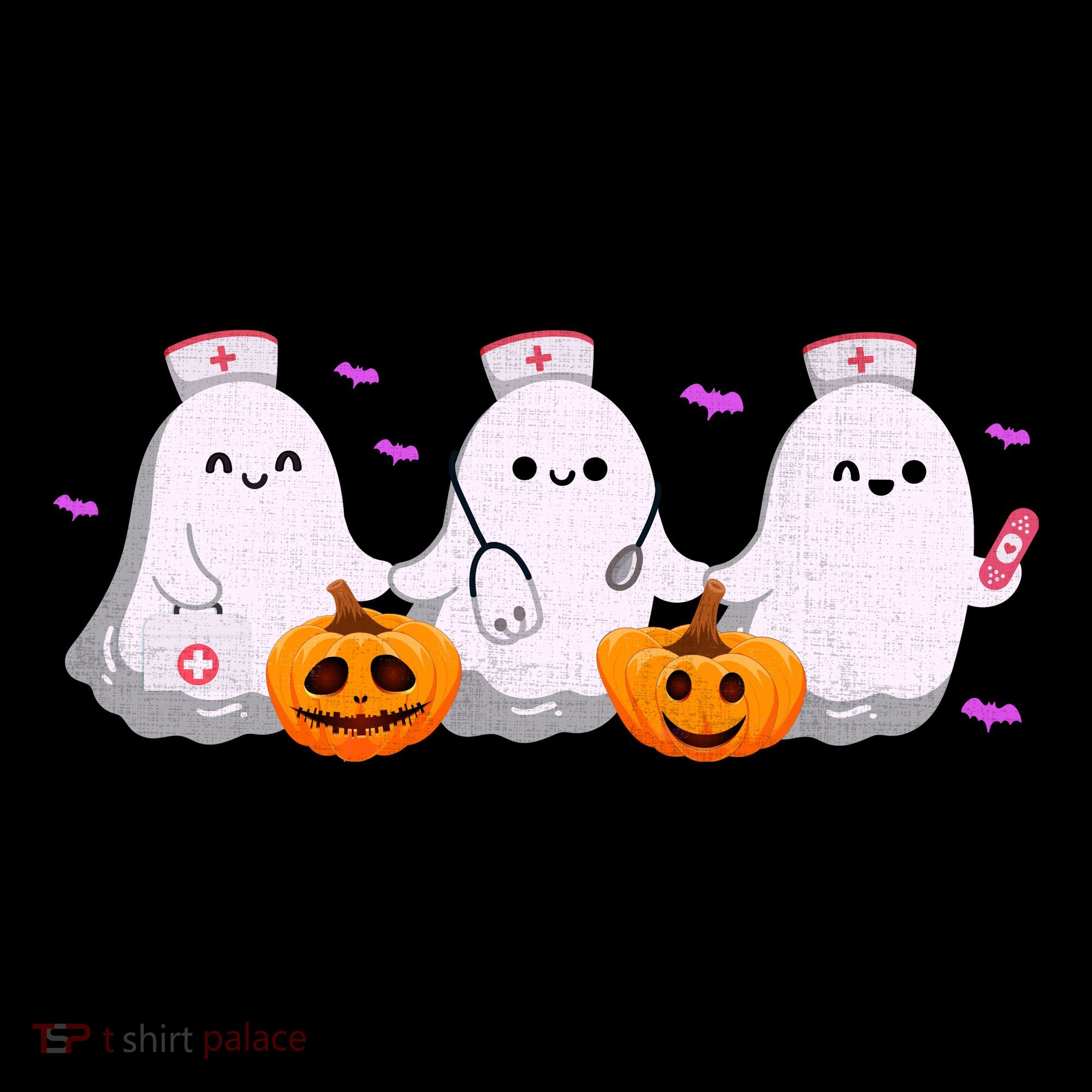 Halloween Nurse Ghosts Boo Crew Toddler Hoodie