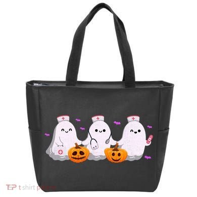Halloween Nurse Ghosts Boo Crew Tote Bag