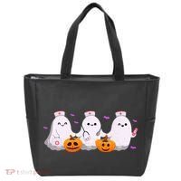 Halloween Nurse Ghosts Boo Crew Tote Bag thumb 0