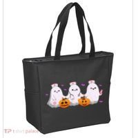 Halloween Nurse Ghosts Boo Crew Tote Bag thumb 2