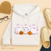 Halloween Nurse Ghosts Boo Crew Hoodie thumb 4