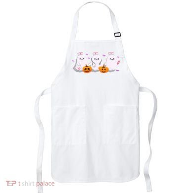 Halloween Nurse Ghosts Boo Crew Apron