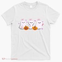 Halloween Nurse Ghosts Boo Crew T-Shirt thumb 0