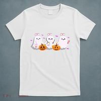 Halloween Nurse Ghosts Boo Crew T-Shirt thumb 5