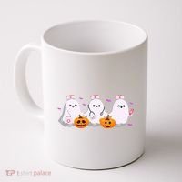 Halloween Nurse Ghosts Boo Crew Coffee Mug thumb 0