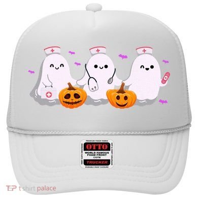 Halloween Nurse Ghosts Boo Crew Hat