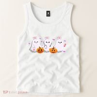 Halloween Nurse Ghosts Boo Crew Tank Top thumb 2