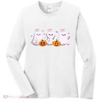Halloween Nurse Ghosts Boo Crew Women's Long Sleeve Shirt thumb 0