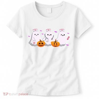 Halloween Nurse Ghosts Boo Crew Women's T-Shirt