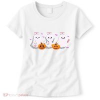 Halloween Nurse Ghosts Boo Crew Women's T-Shirt thumb 0