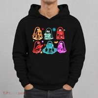 Halloween Neon Ghost Reading Books Spooky Season Hoodie thumb 0