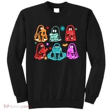 Halloween Neon Ghost Reading Books Spooky Season Sweatshirt