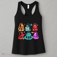Halloween Neon Ghost Reading Books Spooky Season Women's Tank Top thumb 3