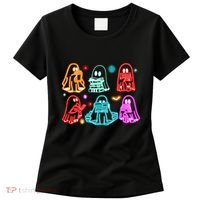 Halloween Neon Ghost Reading Books Spooky Season Women's T-Shirt thumb 0