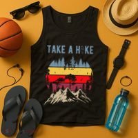Hiking Nature Hike Hiker Outdoor Funny Take A Hike Tank Top thumb 4