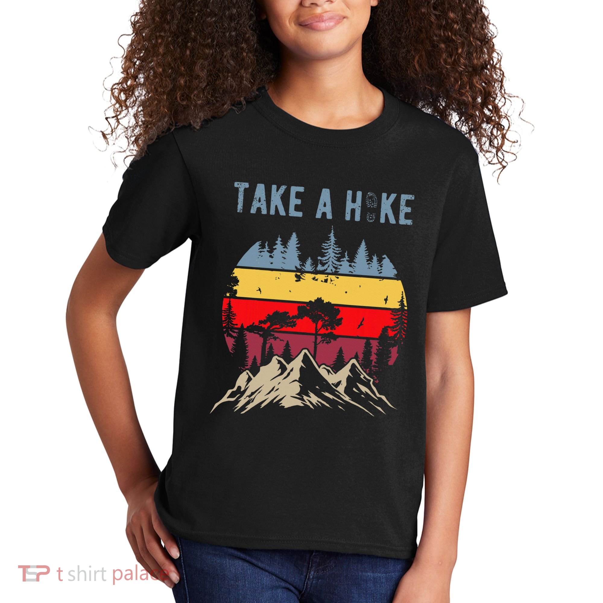 Hiking Nature Hike Hiker Outdoor Funny Take A Hike Kids T-Shirt