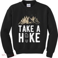 Hiking Nature Hike Hiker Outdoor Funny Take A Hike Kids Sweatshirt thumb 0
