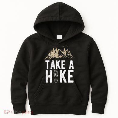 Hiking Nature Hike Hiker Outdoor Funny Take A Hike Kids Hoodie