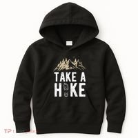 Hiking Nature Hike Hiker Outdoor Funny Take A Hike Kids Hoodie thumb 0