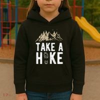 Hiking Nature Hike Hiker Outdoor Funny Take A Hike Kids Hoodie thumb 3