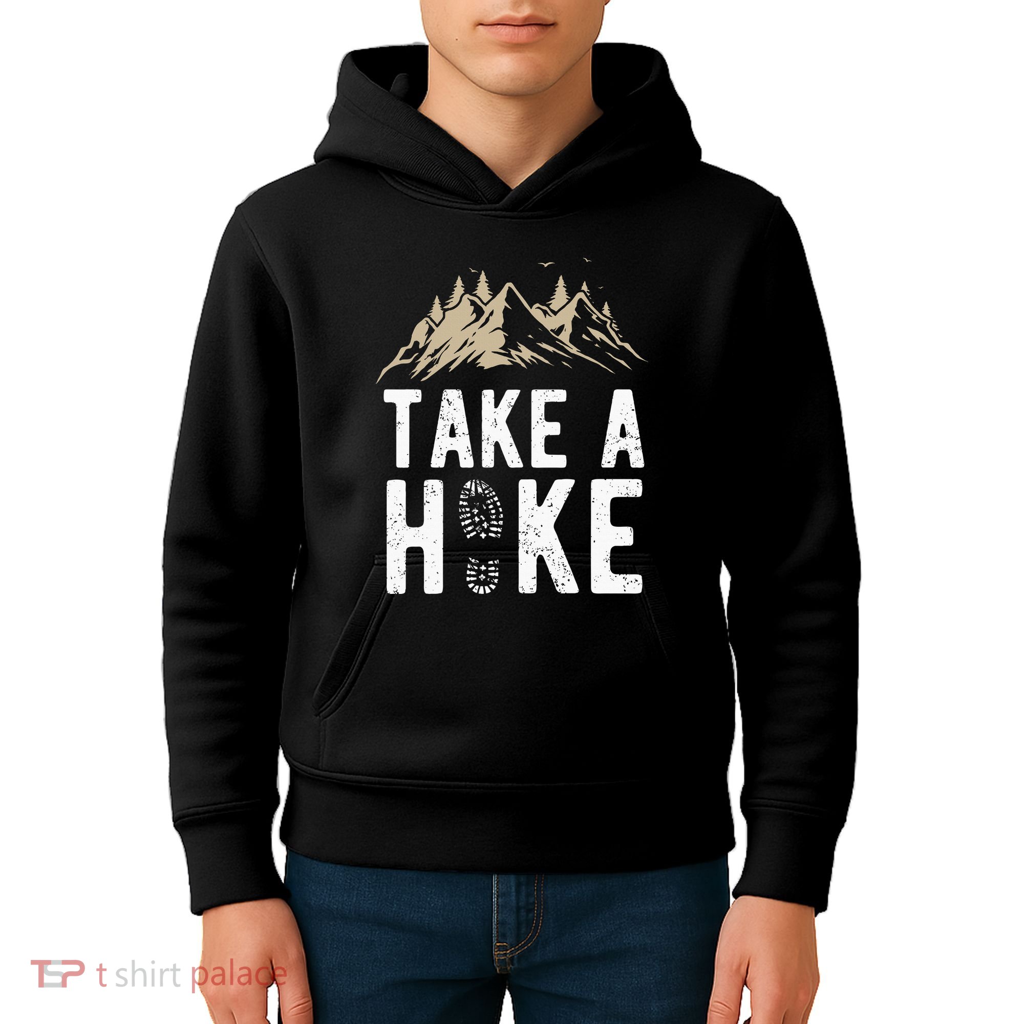 Hiking Nature Hike Hiker Outdoor Funny Take A Hike Kids Hoodie