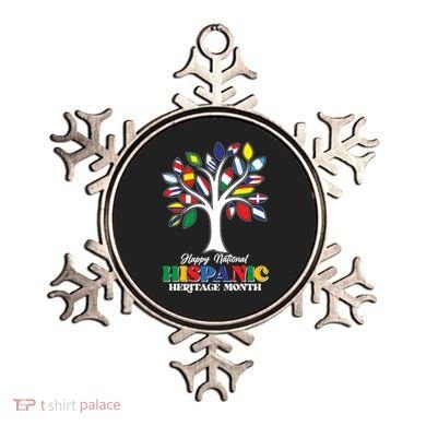 Happy National Hispanic Heritage Month Flag Tree Ornament